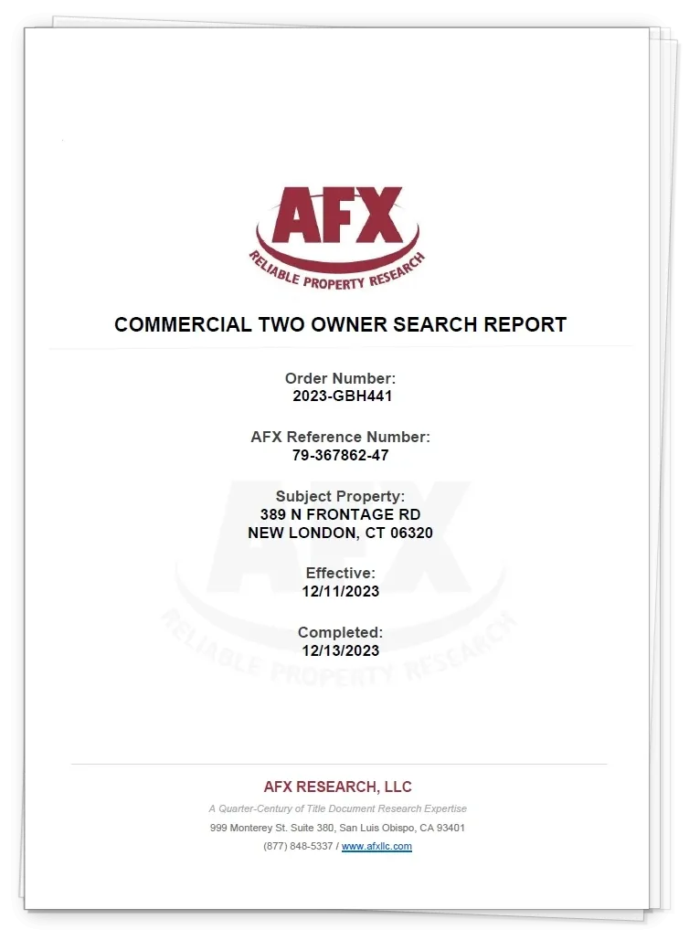 Sample Two-Owner Search Commercial Image